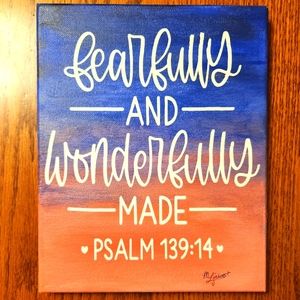 Inspirational handpainted canvas